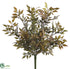 Silk Plants Direct Tea Leaf Bush - Green Mauve - Pack of 24