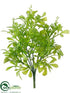 Silk Plants Direct Leaf Bush - Green - Pack of 12