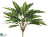 Silk Plants Direct Dracaena Bush - Green - Pack of 12