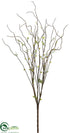 Silk Plants Direct Curly Willow Twig Bush - Brown - Pack of 12