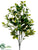 Silk Plants Direct Ficus Bush - Green Two Tone - Pack of 3