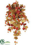 Silk Plants Direct Grape Leaf Hanging Plant - Orange Green - Pack of 12