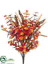 Silk Plants Direct Eucalyptus, Astilbe Bush - Flame Orange - Pack of 6