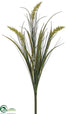 Silk Plants Direct Rattail Grass Bush - Green - Pack of 12