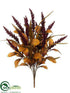 Silk Plants Direct Berry, Grass Bush - Mauve Burgundy - Pack of 12