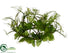 Silk Plants Direct Oak Leaf Candle Ring Centerpiece - Green - Pack of 12