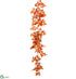 Silk Plants Direct Cimicifuga Ramosa Leaf Garland - Flame - Pack of 4