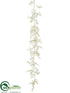 Silk Plants Direct Dusty Miller Garland - Green Gray - Pack of 6