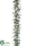 Silk Plants Direct Eucalyptus Leaf Garland - Green Gray - Pack of 6
