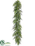 Silk Plants Direct Fern Garland - Green - Pack of 2