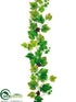 Silk Plants Direct Grape Leaf Garland - Green Burgundy - Pack of 6