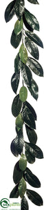 Silk Plants Direct Magnolia Leaf Garland - Green - Pack of 12