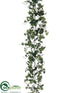 Silk Plants Direct Ivy Garland - Green Variegated - Pack of 6
