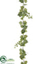 Silk Plants Direct Ivy Garland - Green Frosted - Pack of 6