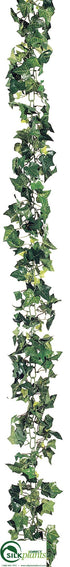 Silk Plants Direct Mini English Ivy Ring Garland - Green - Pack of 12