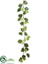 Silk Plants Direct Hydrangea Leaf Garland - Green - Pack of 4