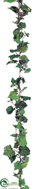 Silk Plants Direct Grape Garland - Green - Pack of 12
