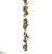 Maple Leaf Garland - Green Burgundy - Pack of 6