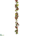Silk Plants Direct Maple Leaf Garland - Green Burgundy - Pack of 6