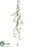 Silk Plants Direct Twig Tree Garland - White - Pack of 12