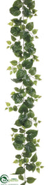Silk Plants Direct Philodendron Garland - Green - Pack of 6