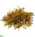 Silk Plants Direct Faux Moss Pick Geen - Green Burgundy - Pack of 12