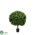 Silk Plants Direct Outdoor Boxwood Ball - Green - Pack of 2