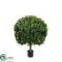 Silk Plants Direct Boxwood Ball - Green - Pack of 2