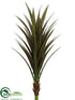 Silk Plants Direct Dracaena Plant - Green Brown - Pack of 4