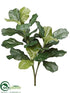 Silk Plants Direct Fiddle Leaf Plant - Green - Pack of 12