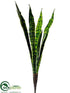 Silk Plants Direct Mother-In-Law Tongue Plant - Green Two Tone - Pack of 12