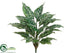Silk Plants Direct Zebra Plant Shrub - Green - Pack of 6