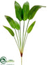 Silk Plants Direct Thalia Leaf Plant - Green - Pack of 12