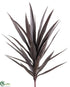 Silk Plants Direct Yucca Plant - Purple - Pack of 3