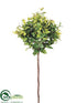 Silk Plants Direct Cedar Gum Topiary - Green - Pack of 12