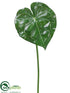 Silk Plants Direct Anthurium Leaf Spray - Green Variegated - Pack of 12