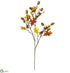 Silk Plants Direct Acorn Spray - Brown - Pack of 12