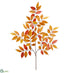 Silk Plants Direct Beech Spray With 76 Leaves - Orange Brick - Pack of 12