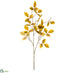 Silk Plants Direct Beech Leaf Spray - Brown Mustard - Pack of 12