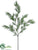 Silk Plants Direct Cedar Spray - Green - Pack of 12