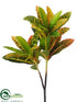 Silk Plants Direct Croton Spray - Yellow Green - Pack of 12