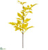 Silk Plants Direct Cimicifuga Ramosa Leaf Spray - Yellow Mustard - Pack of 12