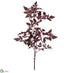 Silk Plants Direct Cimicifuga Ramosa Leaf Spray - Plum - Pack of 12