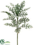 Silk Plants Direct Dusty Miller Spray - Green Frosted - Pack of 12