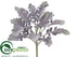 Silk Plants Direct Dusty Miller Spray - Green Purple - Pack of 12