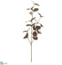 Silk Plants Direct Eucalyptus Leaf Spray - Burgundy - Pack of 12
