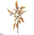Silk Plants Direct Eucalyptus Leaf Spray With Seeds - Terra Cotta Mauve - Pack of 12
