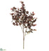 Silk Plants Direct Eucalyptus Leaf Spray - Green Burgundy - Pack of 12