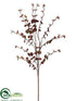 Silk Plants Direct Eucalyptus Spray - Burgundy Green - Pack of 12