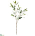 Silk Plants Direct Soft Plastic Eucalyptus Spray - Green - Pack of 12